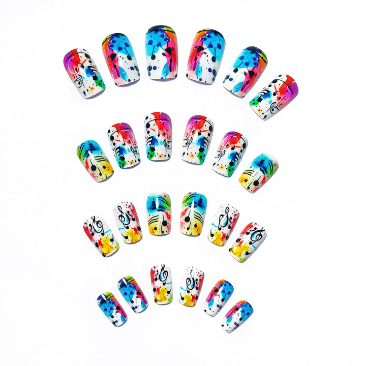 Creative Art Nails with Musical Design Stornfield