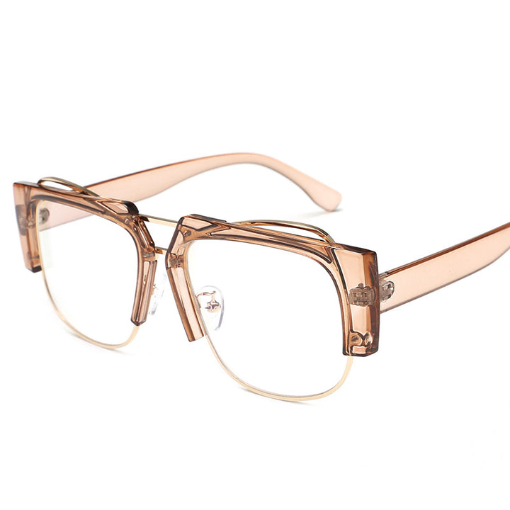 Women Fashion Square Sunglasses with Unique Chain Design Stornfield