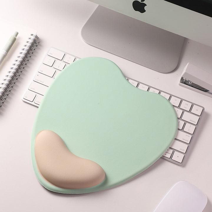 Heart-Shaped Mouse Pad with Wrist Support