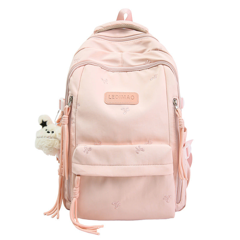 Casual Embroidered School Backpack Stornfield