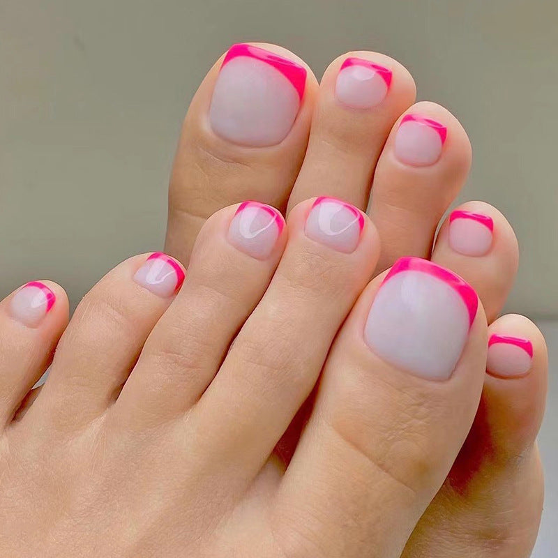 Artful foot nail design with modern color accents Stornfield