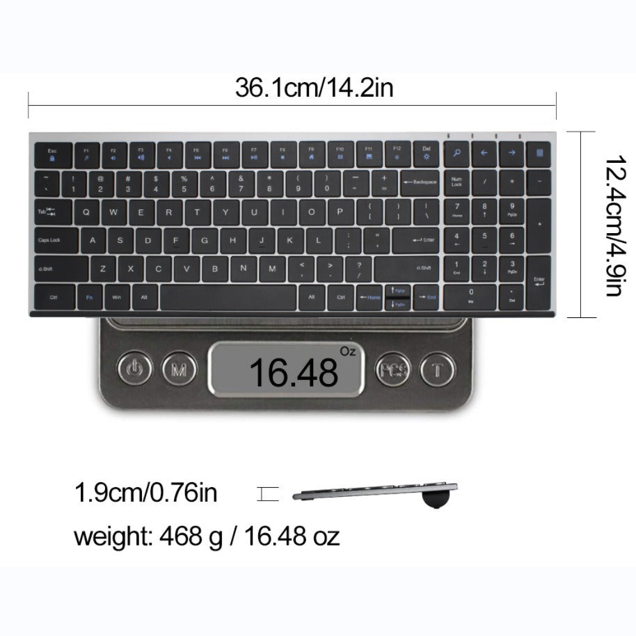 Ultra-lightweight wireless keyboard with long battery life Stornfield