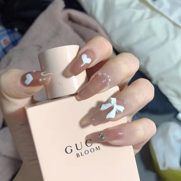 Artificial Art Fingernails with Pearl Design Stornfield