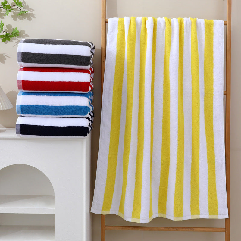 High-quality terry bath towel with intense stripe pattern Stornfield
