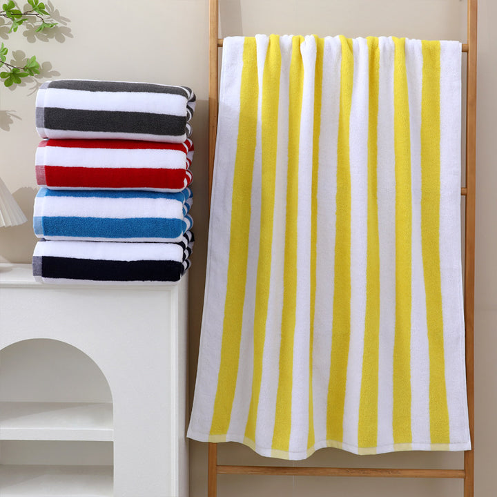 High-quality terry bath towel with intense stripe pattern Stornfield