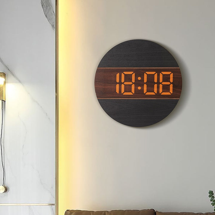 Creative digital watch in a modern wood design Stornfield