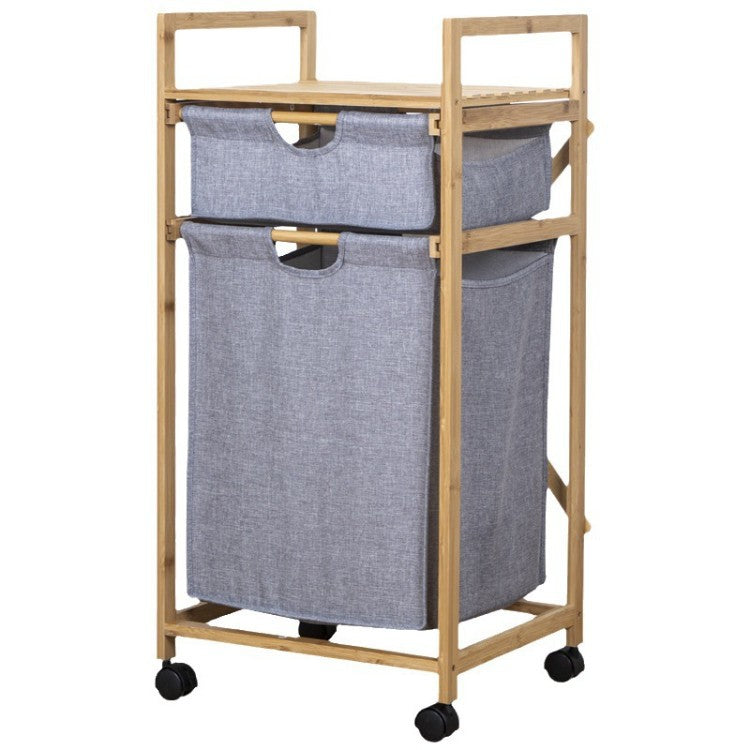 Stylish laundry storage tower with wheels Stornfield