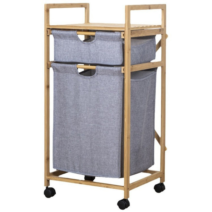 Stylish laundry storage tower with wheels Stornfield