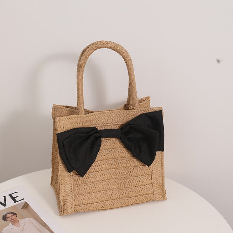 Elegant Bast handbag with bow detail Stornfield