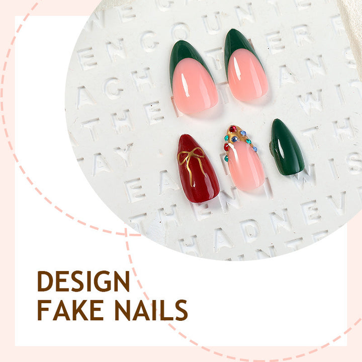 Creative nail art set with festive designs Stornfield