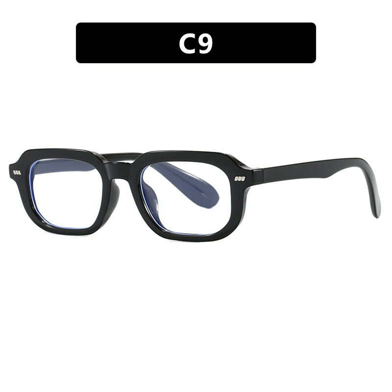 Women’s square sunglasses with high-gloss transparent frame and polarized lenses Stornfield