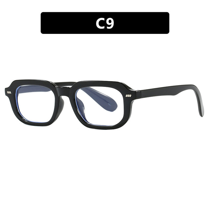 Women’s square sunglasses with high-gloss transparent frame and polarized lenses Stornfield
