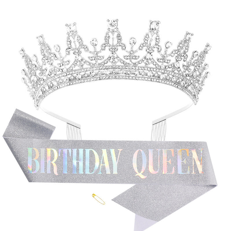 Women's Sparkling Crown and Sash Set Stornfield