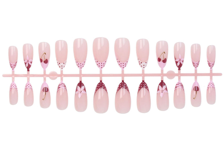 Nail art set with creative flower, heart and polka dot designs Stornfield