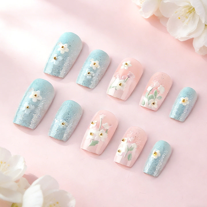 Floral Garden Press-On Nail Art Stornfield