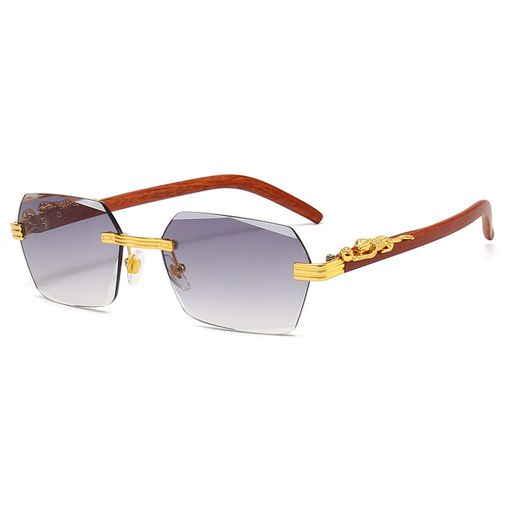 Ladies Designer Sunglasses with Artistic Wooden Frame and Elegant Glass Elements Stornfield