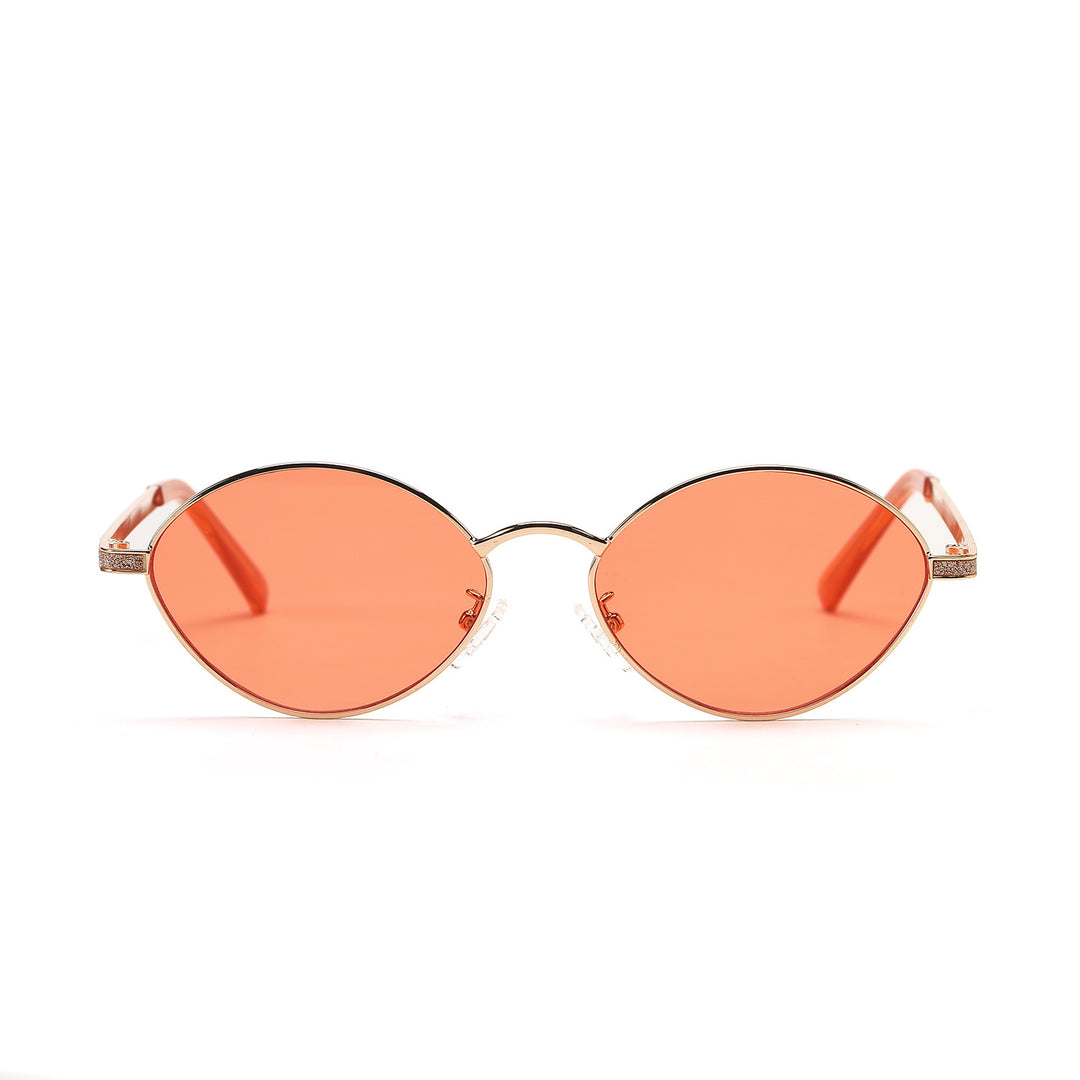 Women's fashionable round sunglasses with luxurious accents Stornfield