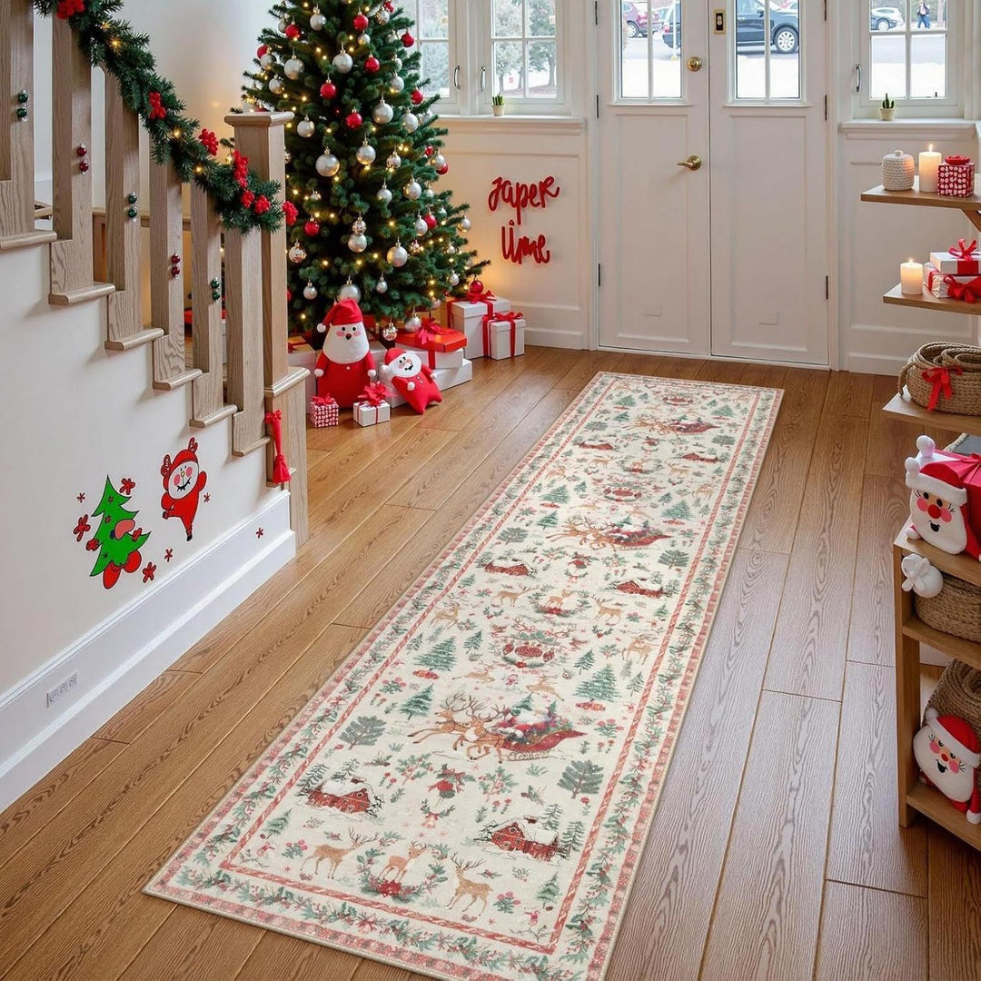 Festive Holiday Runner Rug