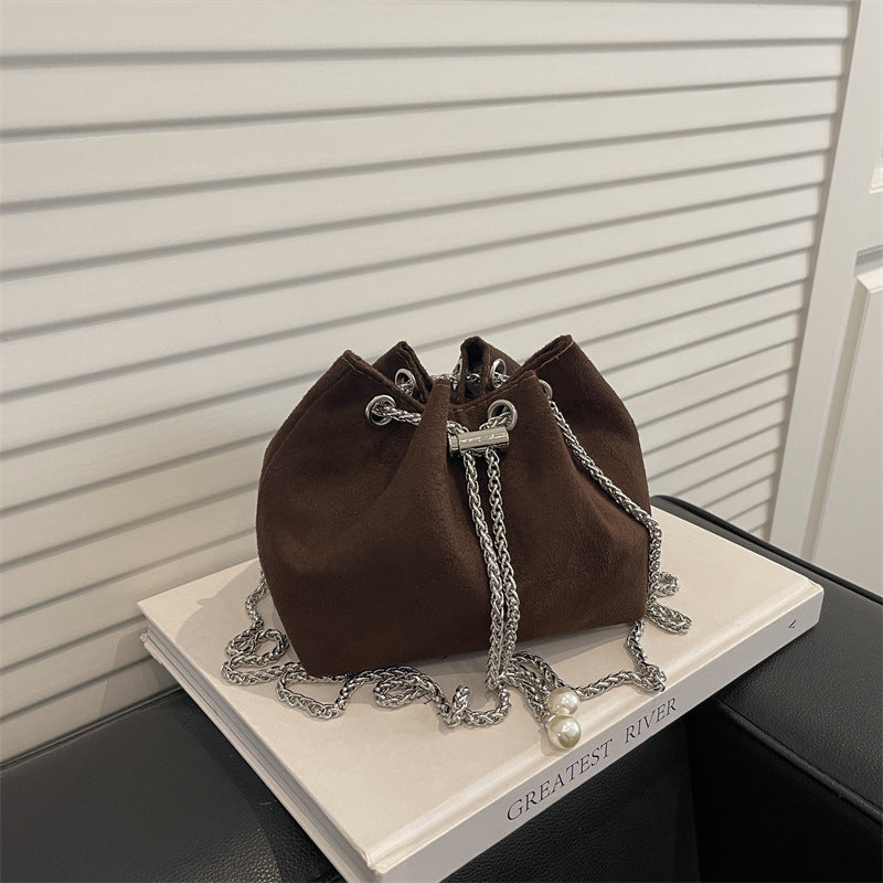 Stylish Drawstring Chain Bag