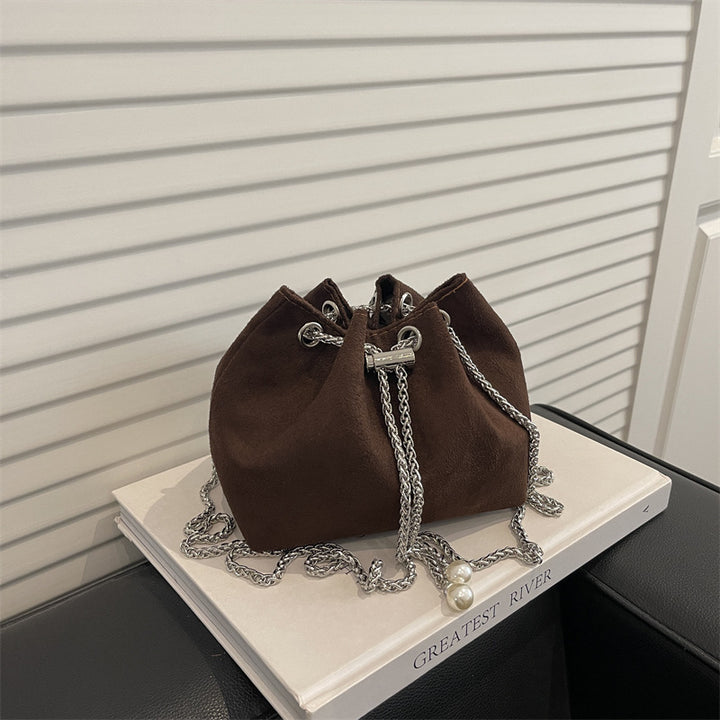 Stylish Drawstring Chain Bag