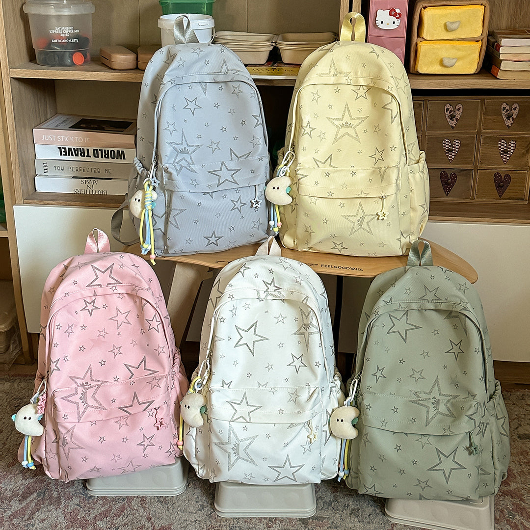 Casual Star-Embellished Backpack Stornfield 1791205374
