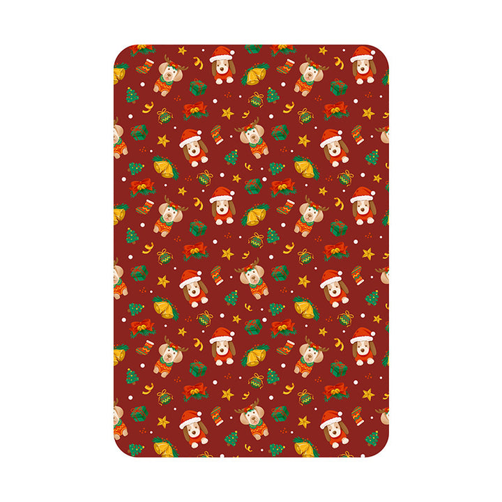 Festive Holiday-Themed Fleece Throw Blanket