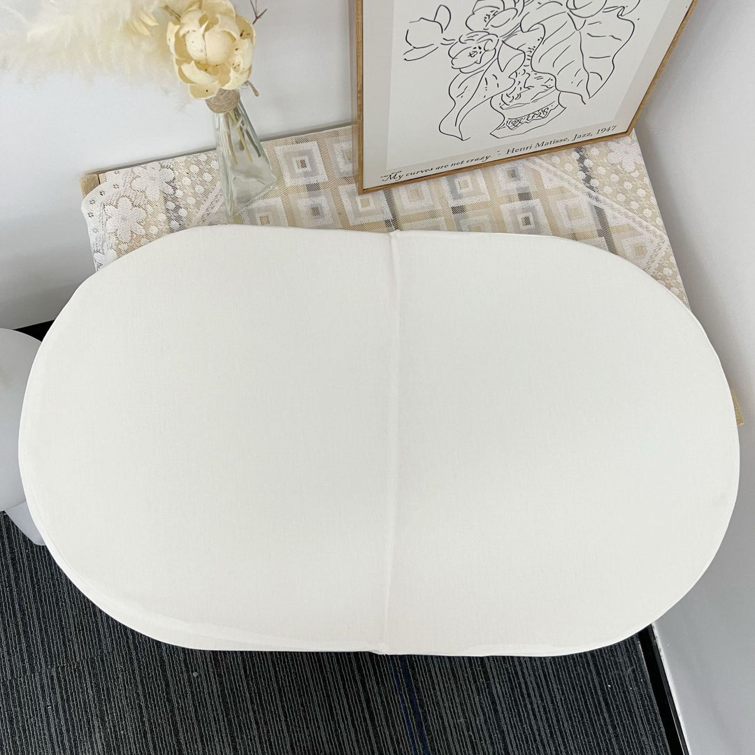 Round Stretch Fitted Tablecloth Protector for Dining Tables