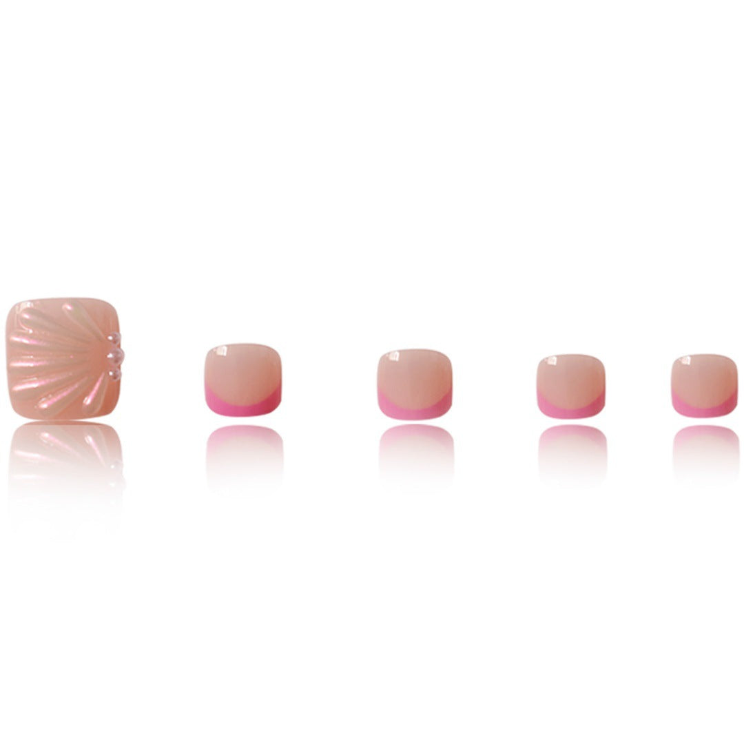 Artistic Press-On Toe Nail Art Extensions Stornfield