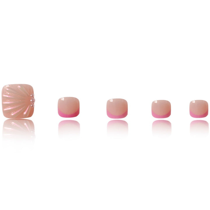 Artistic Press-On Toe Nail Art Extensions Stornfield