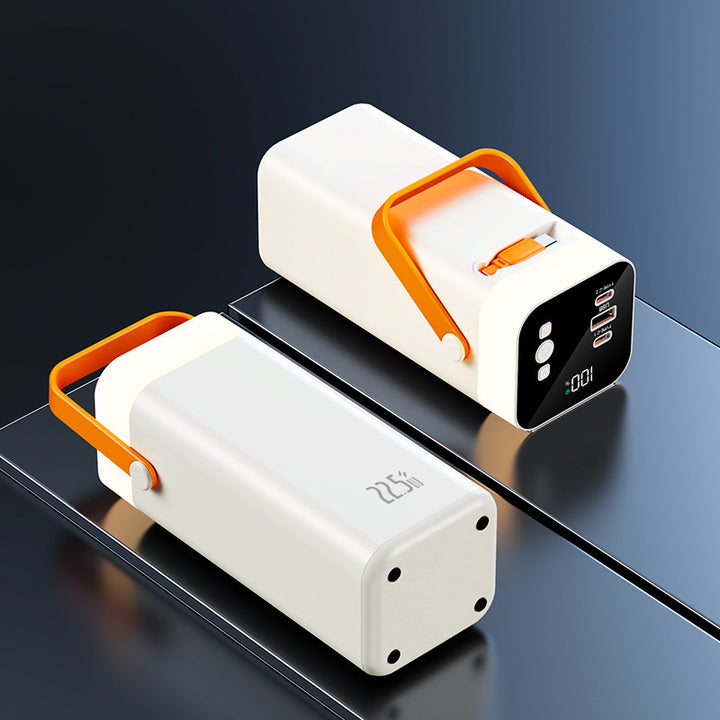 Portable power bank with intelligent charging concept and digital capacity display Stornfield
