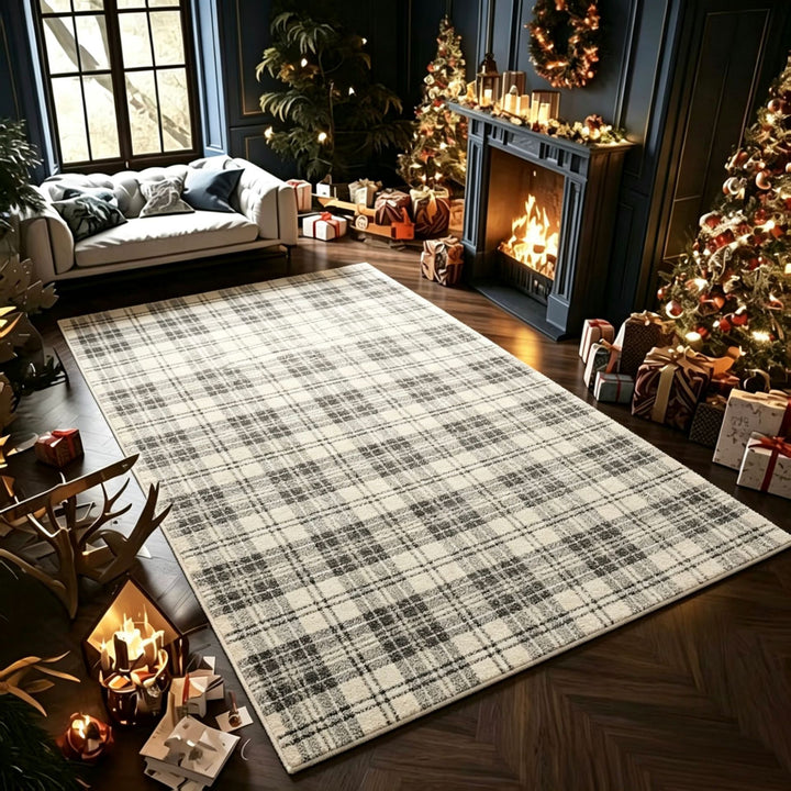 Cozy Plaid Area Rug