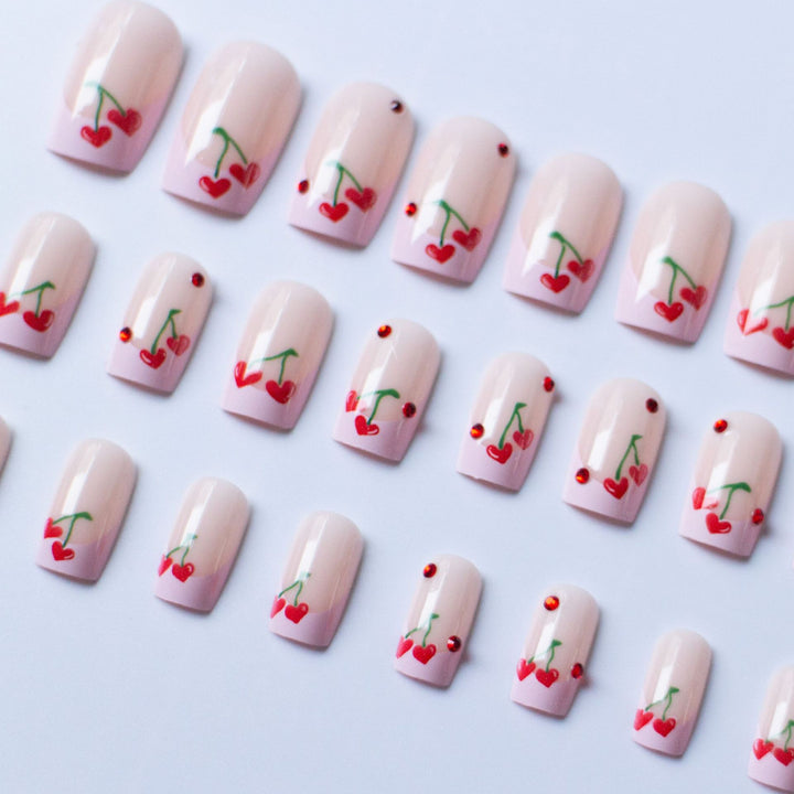 Cherry-Themed Nail Art Kit