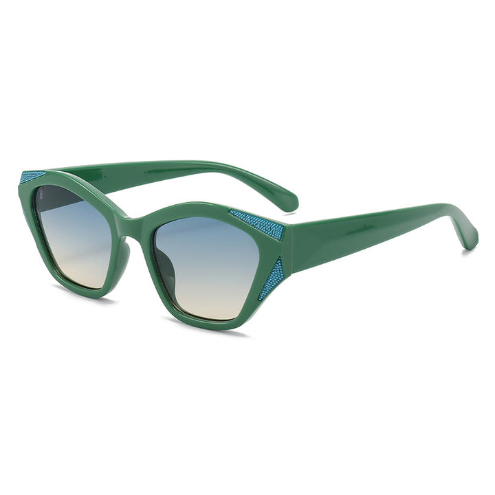 Women's fashionable oversized sunglasses with glittering accents Stornfield