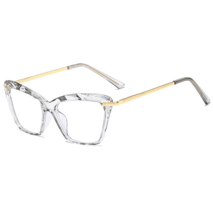 Women's fashionable oversized glasses with elegant metal frame Stornfield