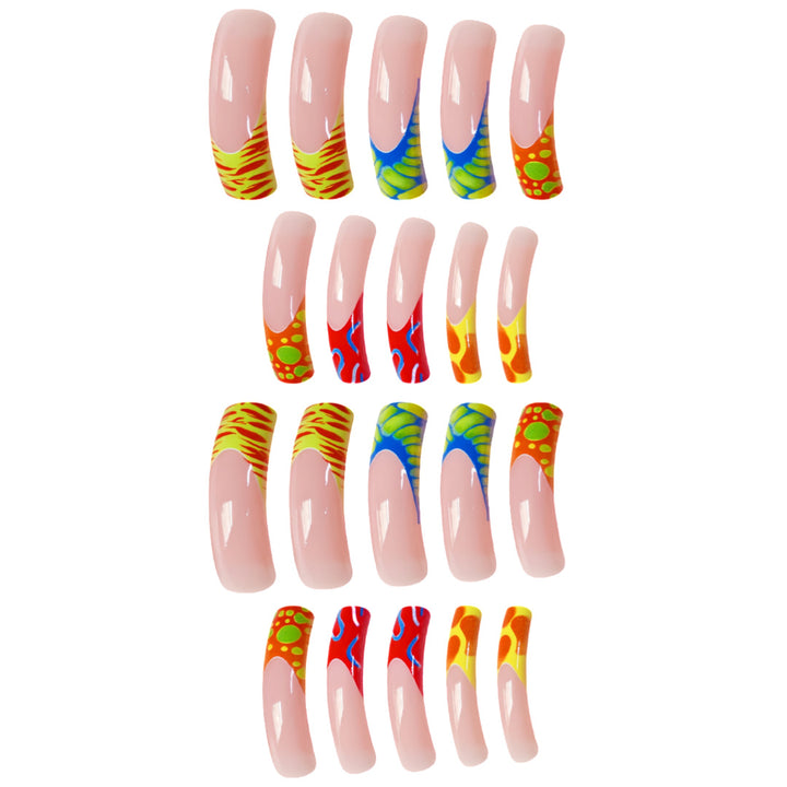 Artistic Abstract Design Press-On Nails Stornfield