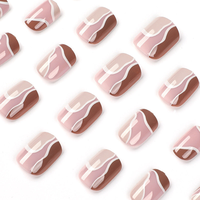 Elegant Nail Art with Geometric Design Stornfield