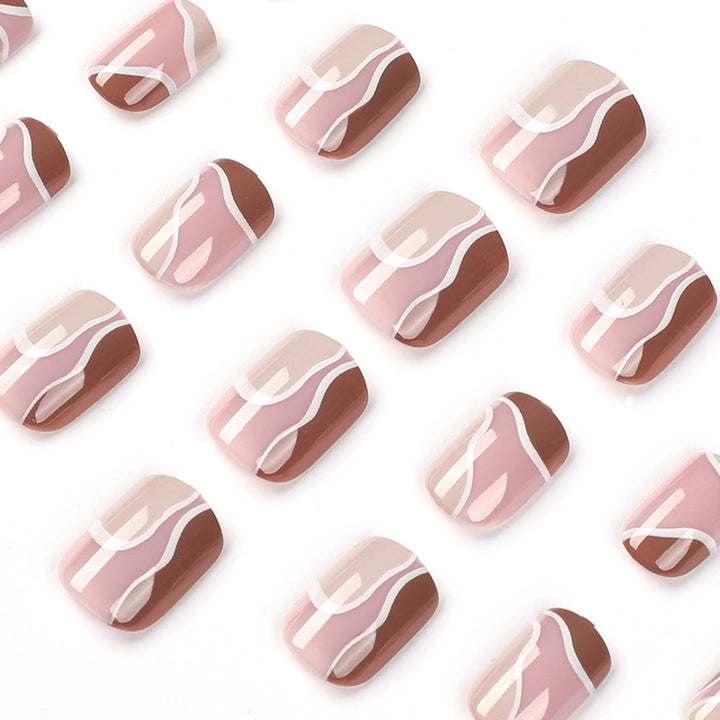Elegant Nail Art with Geometric Design Stornfield