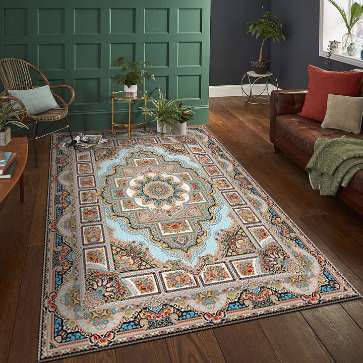 Vintage-Inspired Intricate Pattern Area Rug