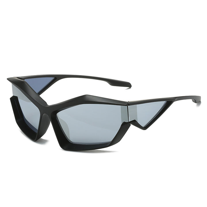Women's sporty performance sunglasses with modern geometry frame Stornfield
