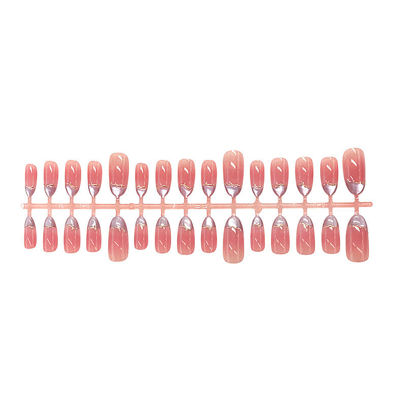 Elegant Marble Design Press-On Nails Stornfield