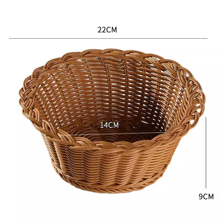 Unisex round braided storage basket Stornfield