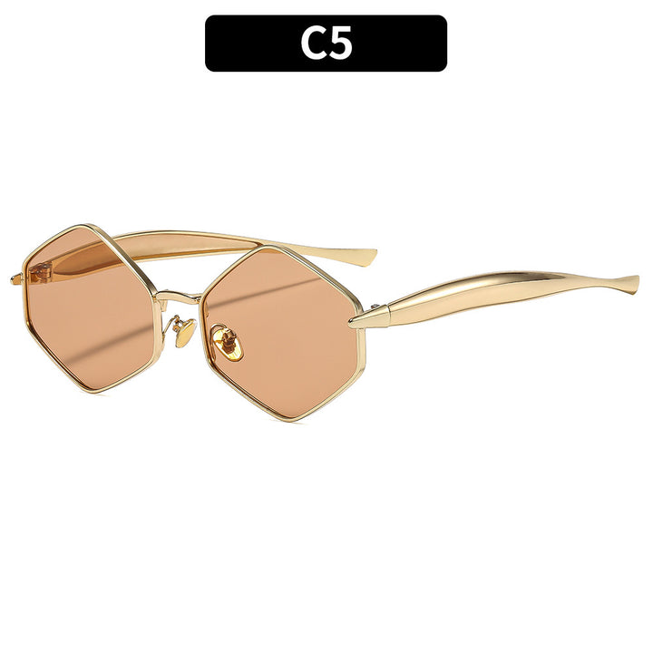 Contemporary Hexagonal Sunglasses