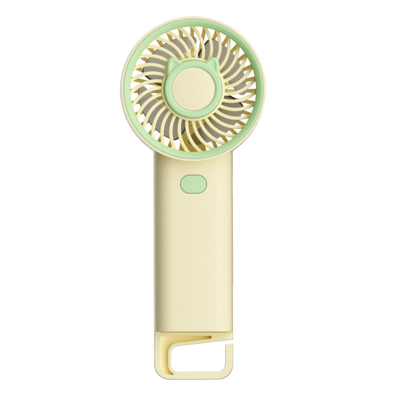 Ladies Portable Hand Fan with Cute Cat Design Stornfield