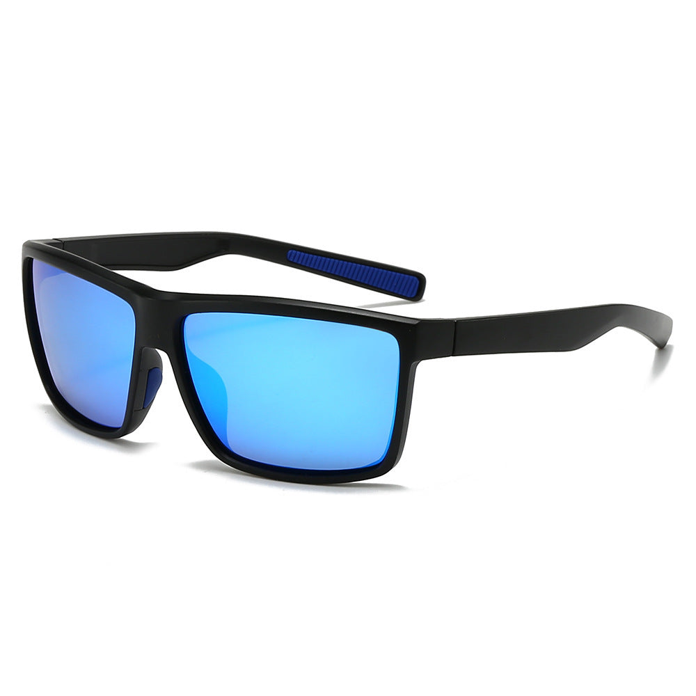 Men's sporty sunglasses with highly reflective lenses and elastic frame Stornfield