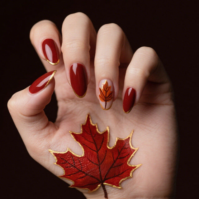 Artistic Autumn Nail Art Enhancements Stornfield