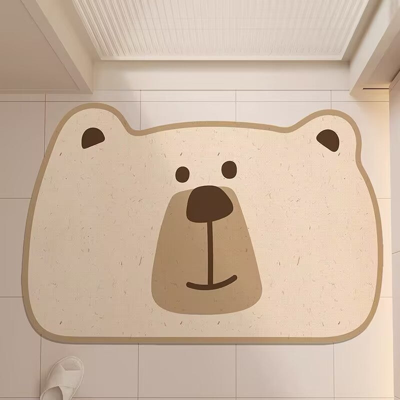 Cute Hippo-Shaped Bath Mat