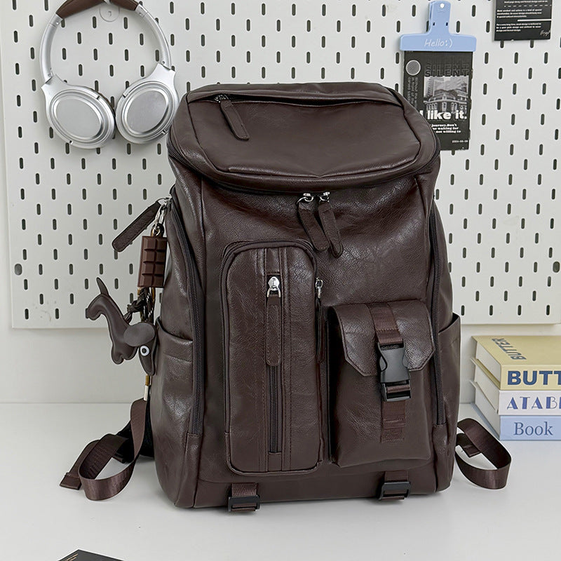 Multi-Functional Leather Backpack Stornfield