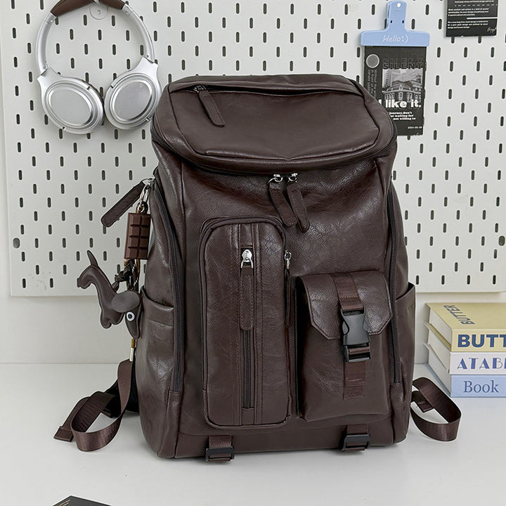 Multi-Functional Leather Backpack Stornfield
