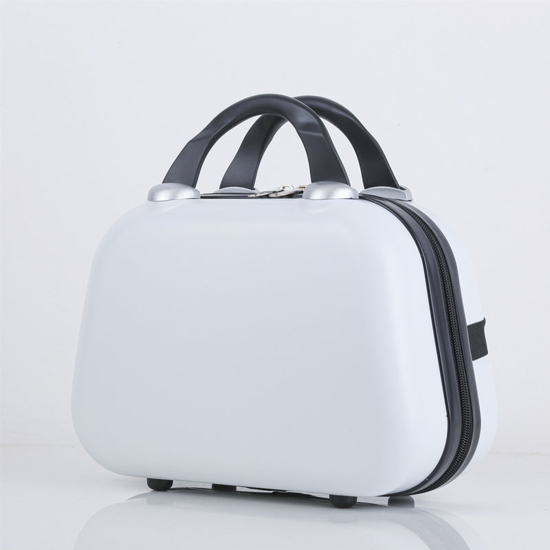compact hard-shell travel cosmetic vanity case with dual top handles and secure zipper closure Stornfield