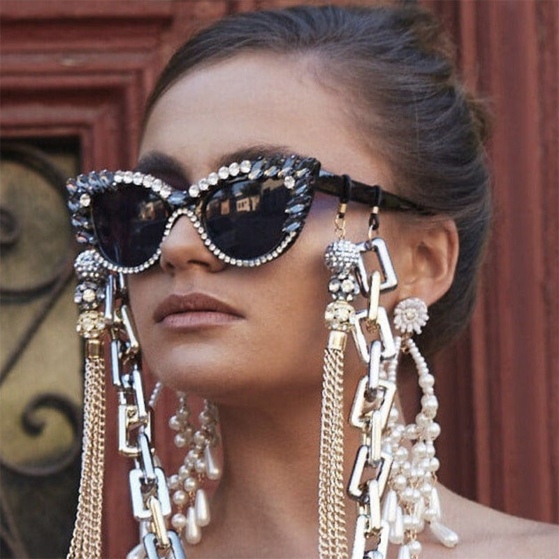 Women's extravagant Cat-Eye sunglasses with sparkling rhinestone embellishment Stornfield